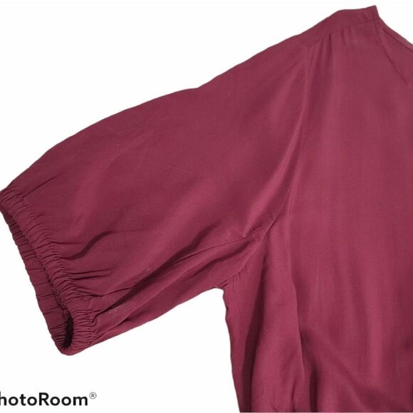 NWT OLD NAVY Burgundy Short Sleeve Jumpsuit Size L - Picture 6 of 10